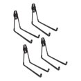 thumbnail image 1 of Wall Mount Storage Holder, Easy Organizing Non Slip Coating Garage Hooks 4Pcs With 2 Extension Cord For Bike, 1 of 8