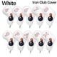 thumbnail image 1 of GolfClubHeadCoverGolfWoodCoverVITJÄRNCLUBCOVERJÄRNWhiteIronClubCover-IronClubCover, 1 of 5