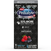 Angle View: Pedialyte AdvancedCare Plus Powder Berry Frost, 6 ea (Pack of 4)