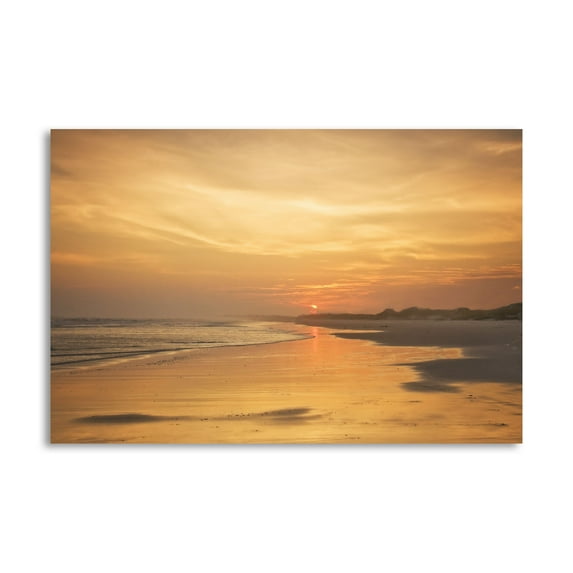 Gango Home Decor Contemporary Golden Sunset Beach II by Alan Hausenflock (Printed on Paper); One 24x16in Fine Art Paper Giclee Print