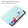 thumbnail image 3 of Allytechgroup Case for iPad Pro 12.9 inch Tablet (6th/5th/4th/3rd Generation, 2022/2021/2020/2018) Smart Case with Pencil Holder [Auto Sleep/Wake] Transparent Clear Shockproof Back Cover, Skyblue, 3 of 8