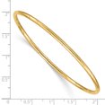 thumbnail image 2 of 14K Yellow Gold 2.5mm Grooved Slip-on Bangle, 2 of 2