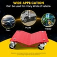 thumbnail image 6 of Car Dolly Set of 4, 6000 lbs/2722 kg Capacity Wheel Dolly, Heavy Duty Car Tire Dolly Wheels Cart Moving Cars, Heavy Duty Vehicle Dolly with 360° Rotational Wheel, Makes Moving A Ca, 6 of 7