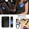 thumbnail image 4 of Renewold Dolphin Love Blue Violet 11 PCS Car Seat Cover Set for Men Women, Breathable Front Rear Seat Protector with Steering Wheel Cover Seat Belt Cover Cup Holder Key Ring Car Accessories Decor, 4 of 7