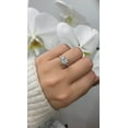 thumbnail image 2 of Cyprus - Moissanite Round Cut Lab Diamond Engagement Ring with Sidestones, 2 of 4