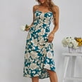 thumbnail image 3 of Robe Mode Femme Col Rond Manches Courtes Ample Mi-Mollet Robe Longue, 3 of 8