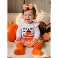 thumbnail image 5 of Loicainy Infant Baby Girl Halloween Outfit 3 6 9 12 18 Months Long Sleeve Romper Skort Headband and Socks Clothes Set, 5 of 9