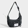 thumbnail image 2 of Bolso Masa Lona Mezclilla Perezosa Lavada Retro Bolso Bandolera Versátil Moderno Y Fresco (negro), 2 of 4