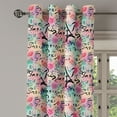 thumbnail image 2 of Ambesonne Paris Grommet Curtain, Rose Flowers Romantic, 50" x 96", Pale Green Sea Green, 2 of 6