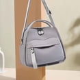 thumbnail image 5 of Women's Elegant Solid Color Shoulder Bag Fashionable Zipper Crossbody Bags Soft Top Handle Handbag Purse, 5 of 12