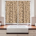 thumbnail image 2 of Ambesonne Leopard Kitchen Curtains, Wildlife Animal Skin Spots, 55"x45", Pale Peach Ecru Umber, 2 of 3