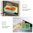 thumbnail image 4 of Bento Box for Adult,1200 ML Lunch Containers for Adults,LeakProof Lunch Box with Utensils,BPA Free,3 Compartment Bento Box Microwave Safe,Green, 4 of 6