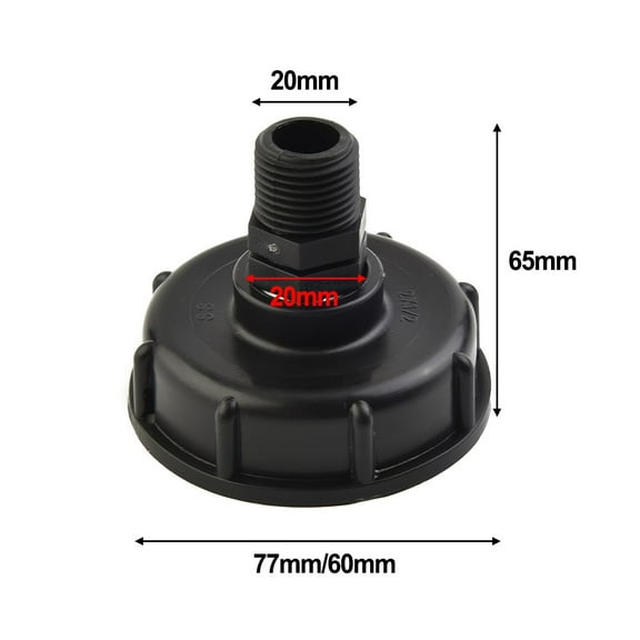 Hose Connector Ibc Tank Adapter With 60Mm Coarse Thread Inlet Perfect For Quick And Easy Garden Hose Connection