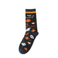 thumbnail image 4 of Halloween Novelty Socks Stockings Pumpkins Bats Socks Colorful Funny Crew Socks for Women and Men, 4 of 4