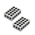 thumbnail image 2 of ALL-CARB 1Pair 2-4-6 Blocks 23 Holes Matched Pair Hardened Steel Precision Fit for Milling Machine, 2 of 6
