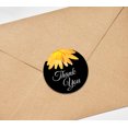 thumbnail image 3 of Darling Souvenir 45 Pcs Aster Flower Black Thank You Stickers Round Envelope Seal-1.6 Inches, 3 of 4