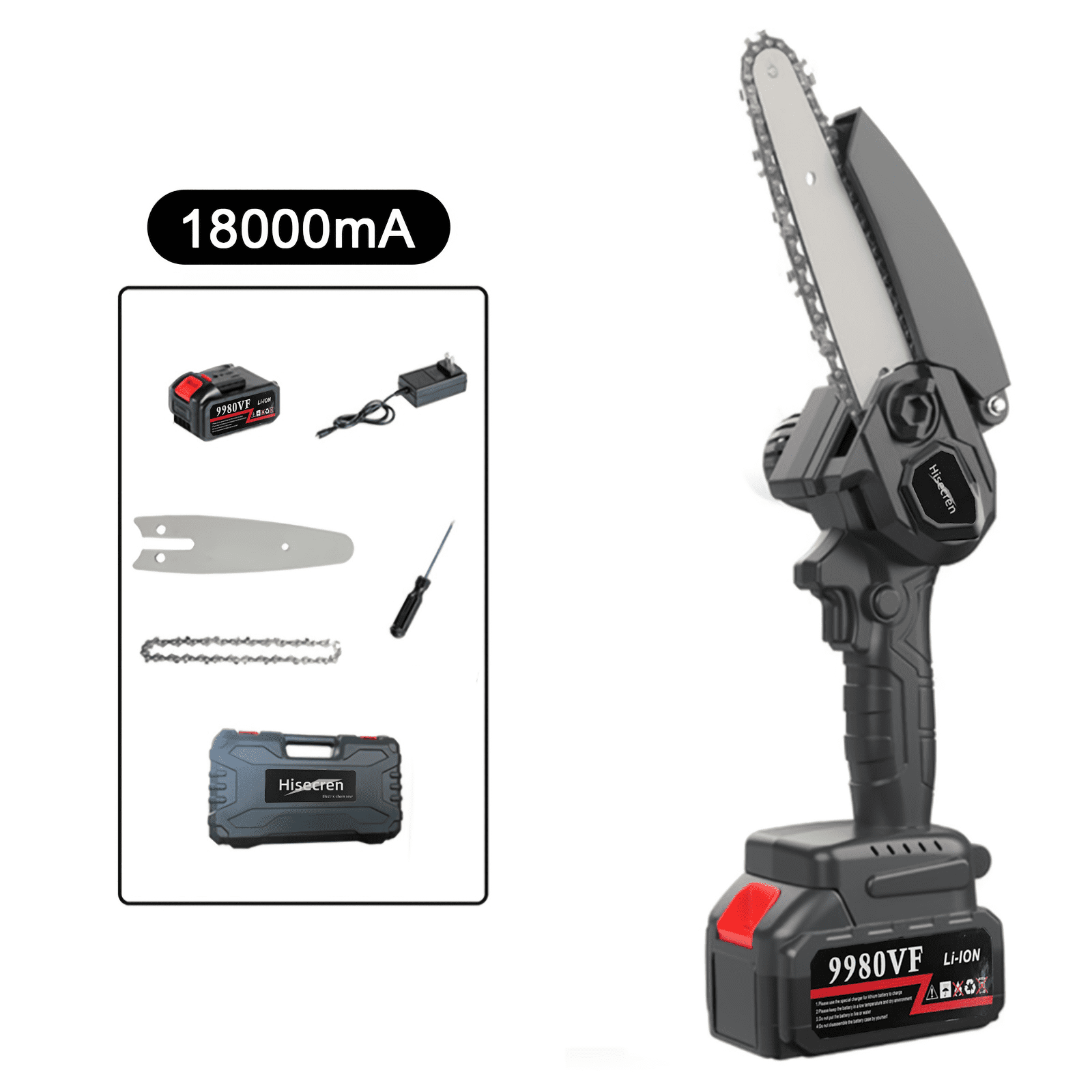 Hisecren Electric Handheld Mini Chainsaw, Lightweight, Comfortable