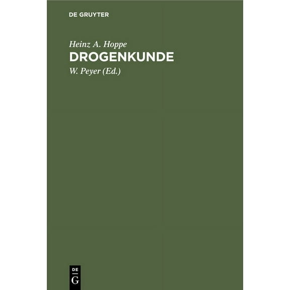 Drogenkunde, (Hardcover)