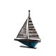 thumbnail image 2 of Decoración de barco de vela decorativa creativa de buena suerte regalo coleccionable de metal de vela 115 x 4 x 16 cm, 2 of 9