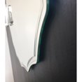 thumbnail image 3 of 27 in. Single Round Ridge Frameless Wall Mirror with Engraved Edge, 3 of 5