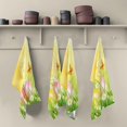thumbnail image 2 of Colorful Eggs Yellow Kitchen Tea Towels Set of 4 Absorbent Hand Dish Towels, Easter Butterflies Flowers Dishcloths Lint-Free 18x28 Inch Fast Drying for Cooking Baking Home Clean, 2 of 7