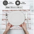 thumbnail image 3 of Ruvanti Placemats 100% Cotton 13x19 inch, Dining Table Placemats Set of 6, Modern Place Mats for Dining Table Décor, Kitchen & Table Linens, Coffee Mat for Christmas Dinners – Wheatable, 3 of 8