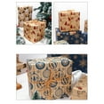thumbnail image 5 of Christmas Wrapping Paper Roll, Vintage Retro Gift Wrapping Paper with Christmas Decorative Ball Design for Boys Girls Women, Brown Kraft Wrapping Paper for Xmas Holiday Party Decor, 10ft x 18 in, 5 of 9