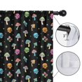 thumbnail image 4 of Blackout Kids Curtains,Black Colorful Skull Mushroom Pattern Childrens Insulated Curtains Set Of 2,Bedroom Essentials,Toddler Room Decor 42x54in(106x137cm), 4 of 5