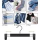 thumbnail image 4 of Ganchos de Plastico para Colgar Ropa, Gancho con Pinzas, Gancho para Pantalones con Pinzas, Ganchos para Pantalone 360°, para Pantalones, Faldas y Prendas Pesadas. (Negro), 4 of 4