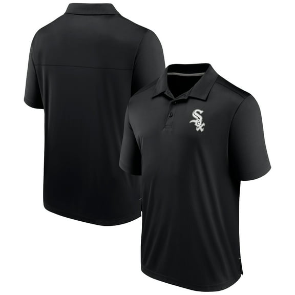 Men's Fanatics  Black Chicago White Sox Fitted Polo
