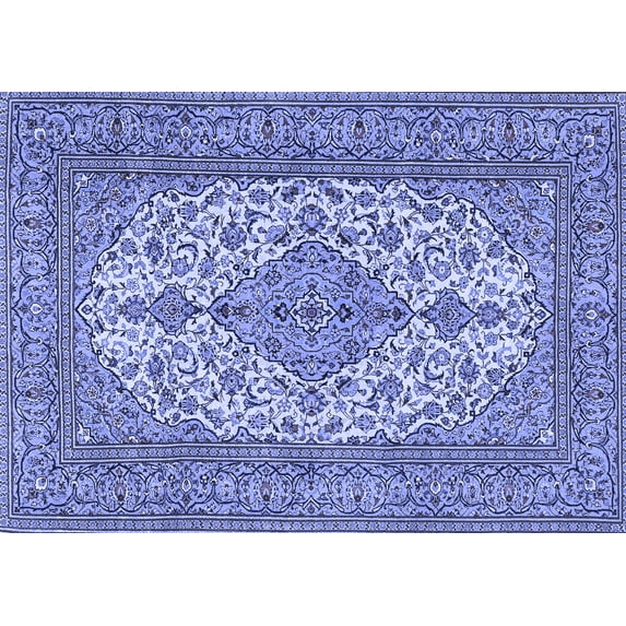 Ahgly Company Indoor Rectangle Persian Blue Traditional Area Rugs, 7' x 9'