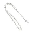 thumbnail image 1 of Catholic Imitation Pearl Beads Rosary Necklace Medal Cross Pendant Religious, 1 of 3