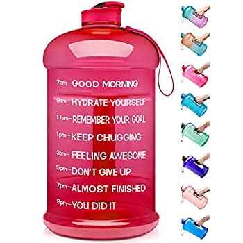 Sodeno Leakproof Drinking Water Bottle with Straw/&Time Marker 32oz Motivational Fitness Sports Water Bottle BPA Free Non-Toxic for Men Women Adults Gym Indoor and Outdoor Sports