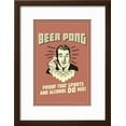 thumbnail image 2 of Beer Pong Proof That Sports Alcohol Do Mix Funny Retro Poster, Framed Art Print Wall Art by Retrospoofs Sold by Art.Com, 2 of 6