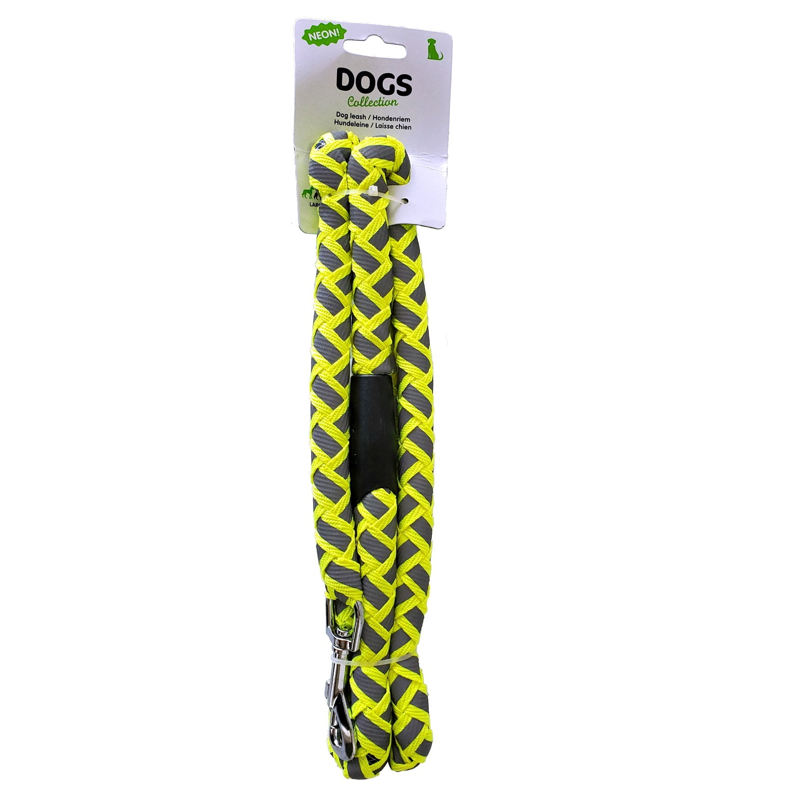 Neon Yellow Dog Leash For Large Breeds 48 Inches Long Walking Pet New