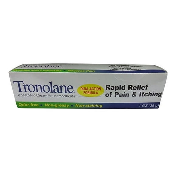 Tronolane Anesthetic Cream for Hemorrhoids - 1 oz