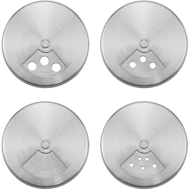3 tarros de especias de almacenamiento de acero inoxidable para sal y pimienta