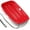 Red, variant on 36in Downhill Xtreme Flexible Adults and Kids Plastic Toboggan Snow Sled for Up to 2 Riders with Pull Rope and Handles, Red