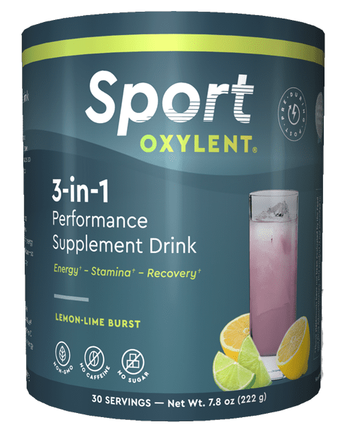 Oxylent Sport Drink Powder, LemonLime Burst, 7.8 Oz