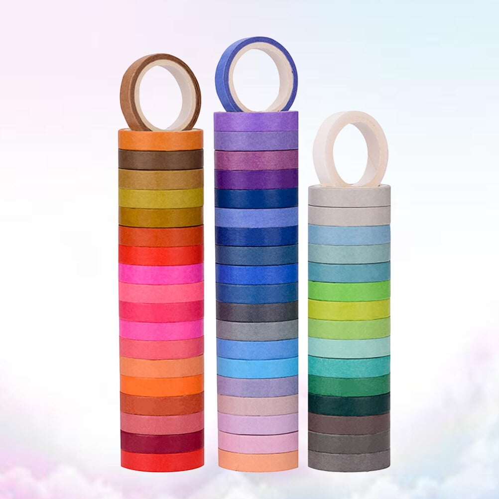 GOOHOCHY 180 Rolls  Creative Washi Paper Tapes Stylish Decorative Stickers Lovely Tape Gift Packaging Tape for DIY