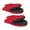 Red, variant on 1 Pair Short Oven Mitts, Heat Resistant Cotton Neoprene Kitchen Oven Mitts, Non-Slip Grip Surfaces and Hanging Loop Gloves, Baking Grilling Barbecue Microwave Machine Washable