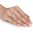 thumbnail image 4 of Everly Women's Topaz Rose Gold Plated Engagement Ring, 4 of 6