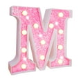 thumbnail image 5 of LED Letter Light Glitter Alphabet Sign with Hanging Hole Night Light Party Wedding Home Decoration LED Light, 5 of 7