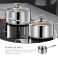 thumbnail image 3 of Stainless Steel Milk Pot Handheld Soup Pot Stovetop Milk Pot Cooking Pot Kitchen Milk Heating Pot, 3 of 9