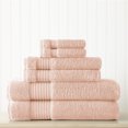 thumbnail image 1 of Amrapur Overseas 6-Pièces Ultra Doux 700GSM 100% Coton Turc Set de Serviettes [Blush], 1 of 1