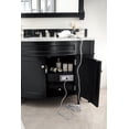 thumbnail image 3 of James Martin Furniture 650-V118-BKO-DU-CAR Brittany 118 in. Double Vanity Set with Makeup Table, 3 CM Carrara Marble Top, Black Onyx, 3 of 7