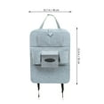 thumbnail image 2 of Shisuyan Back Seat Hanging Storage Light Grey Felt 2Pcs 21.7X15.7In, 2 of 9