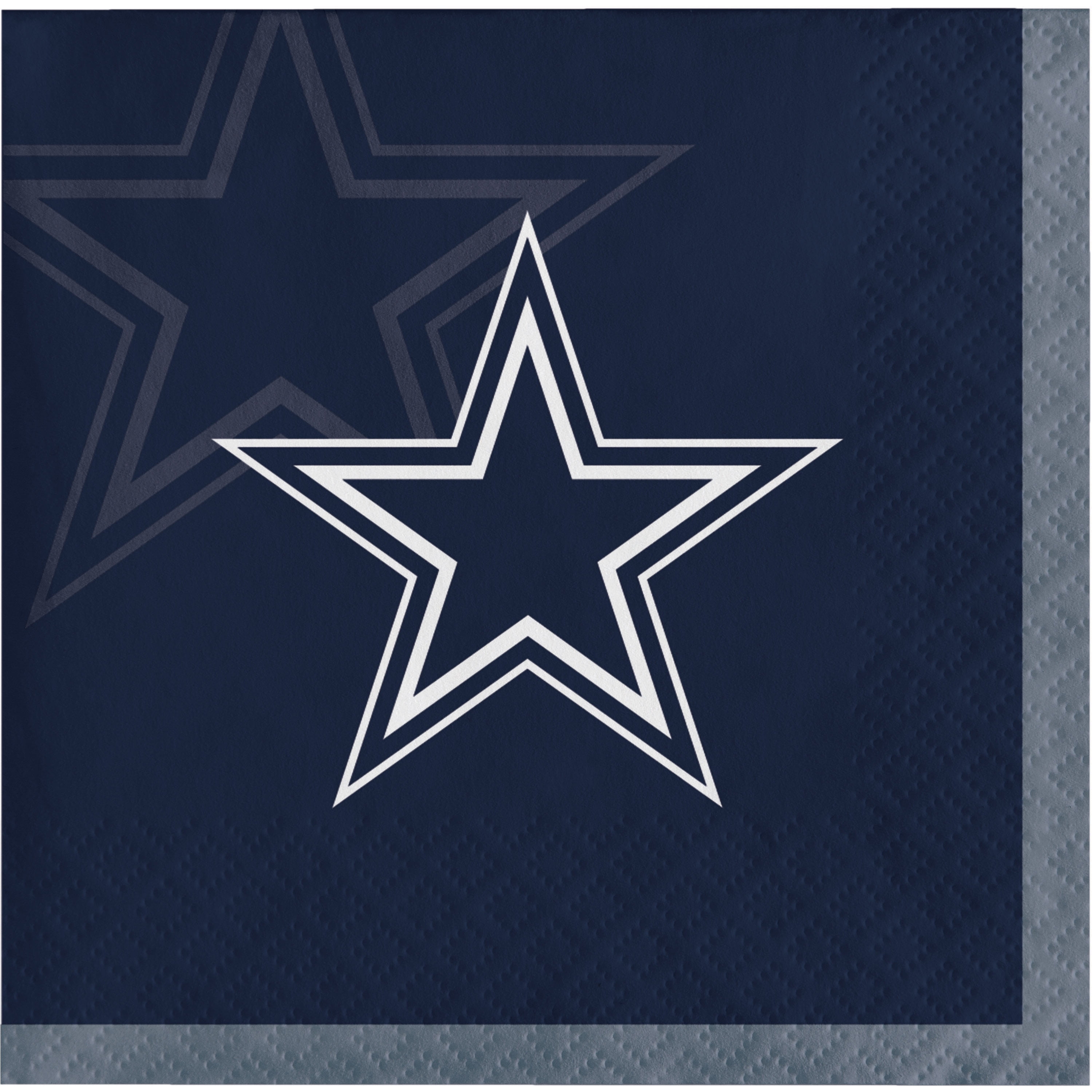 NFL Dallas Cowboys 10" x 10" 2 Ply Beverage Napkins,Pack of 16,6 packs