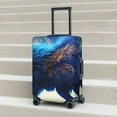 thumbnail image 5 of Uemuo Moonlit Blue Wolf Printed Washable Luggage Cover - Fashion Suitcase Protector Fits 18-32 Inch Luggage -Small, 5 of 9
