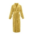 thumbnail image 2 of Gifts for Mom Robes for Women Fleece House Coat Oversized Kimono Women's Sleepwear Spa Womens Bathrobe Yellow, 2 of 6